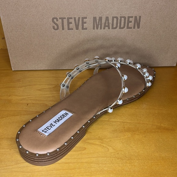 STEVE MADDEN Pearl Multi Bands Sandals Beautiful NIB - Picture 6 of 8